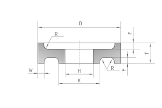 Круг абразивный профиль 10