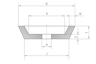 Круг абразивный профиль 11