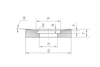 Круг абразивный профиль 23